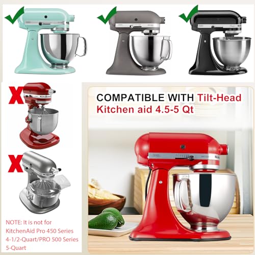 Sliding Mat for KitchenAid Mixer - Metal Mixer Mover Slider Mat Compatible With KitchenAid 4.5-5qt Tilt-Head Stand Mixer, Mixer Sliding Tray