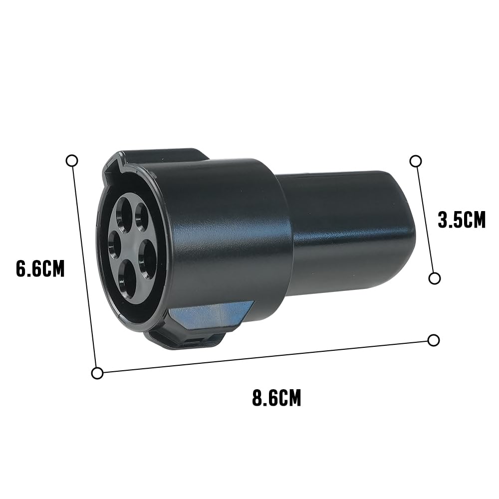 Morec J1772 to Tesla Charging Adapter 60 Amp / 250V AC - Compatible with SAE J1772 Charger [Only for Tesla Owners]