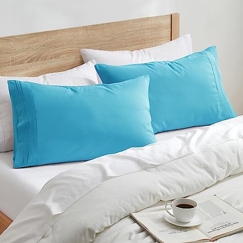 Nestl Magenta King Pillow Cases 2 – Soft King Size Pillow Case, 1800 Brushed Microfiber Pillowcases, Envelope Closure Pillowcase, King Pillow Covers, King Size Pillow Cases Set of 2, 20x40 Inches