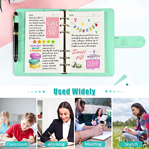 A6 Refill Paper, 320 Pages A6 Loose Leaf Paper 6 Hole Notebook Refills for 6 Ring Refillable Binder Notebook Planner Diary Journals Painting Personal Organiser-Blank Pages