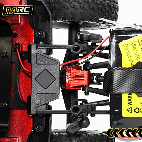 MRC Rear Axle Truss Upper Link Mount CNC Aluminum Accessories for Axial SCX24 C10 JLU Gladiator Bronco Upgrade Part (Black)