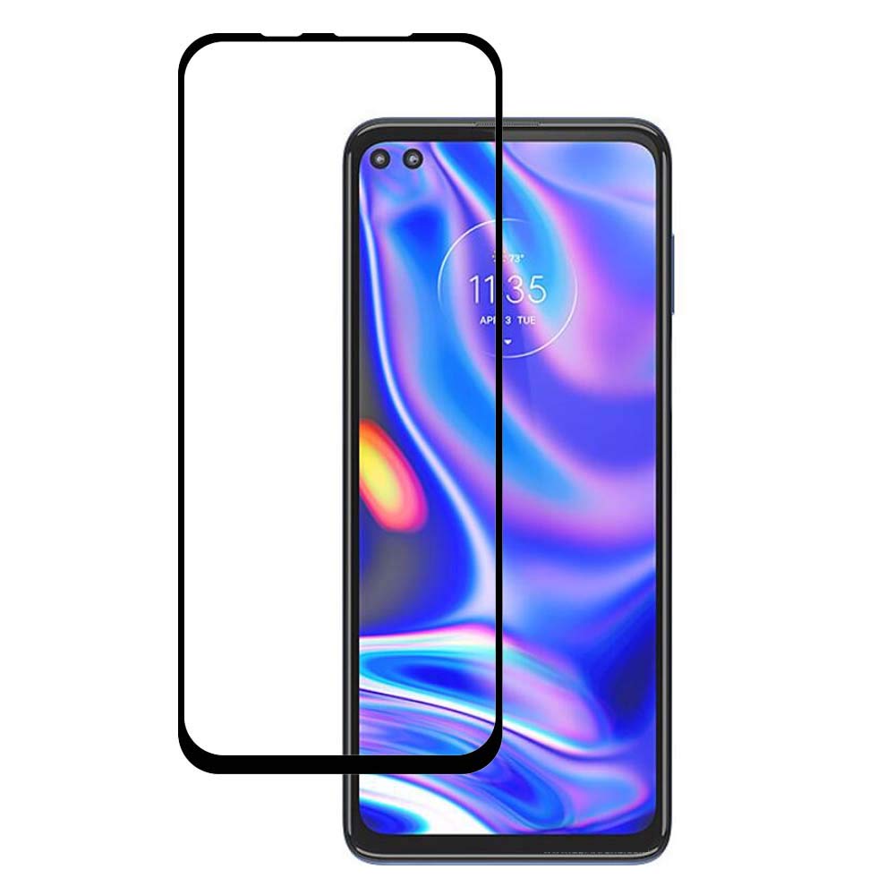 VIESUP for Motorola One 5G Full Coverage Screen Protector - [2pack] Ultra Thin Anti-Scratch Screen Tempered Glass Protective Film for Motorola Moto One 5G