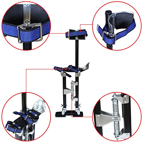 TINVHY 15-23In Adjustable Drywall Stilts for Sheetrock Painting or Cleaning Black