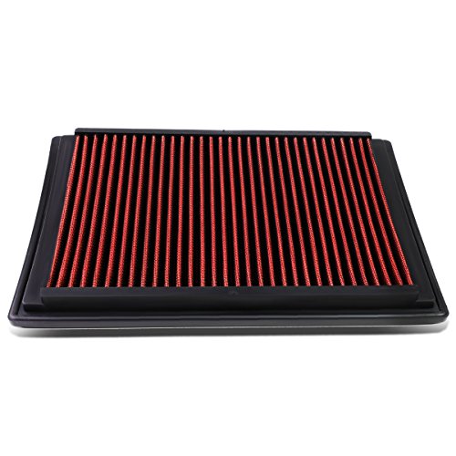 DNA Motoring AFPN-228-RD Clean Air Washable Drop In Panel Air Filter Enhance Engine Performance [Compatible with 13-19 Ford Escape / 07-18 Focus / 14-16 Transit Connect / 15-19 MKC ]