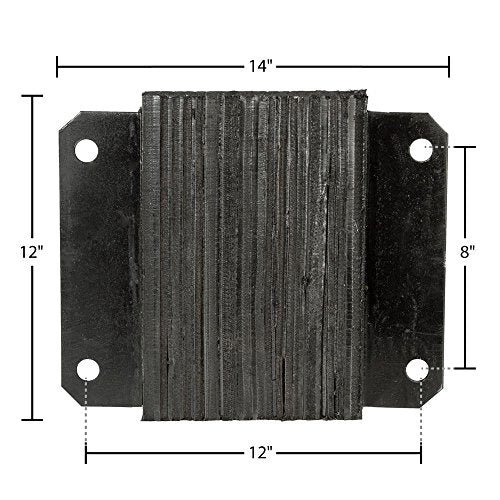Guardian 4-1/2" Deep Horizontal Laminated Dock Bumper - 12" H x 12" W