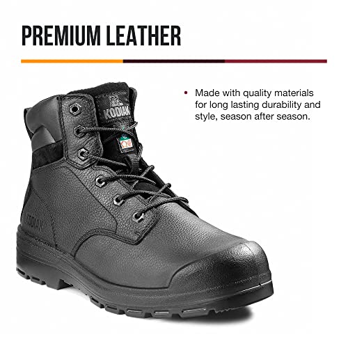 Kodiak Men's Greb 6" Steel Toe Safety Work Boot Industrial, Brown, 13 Wide