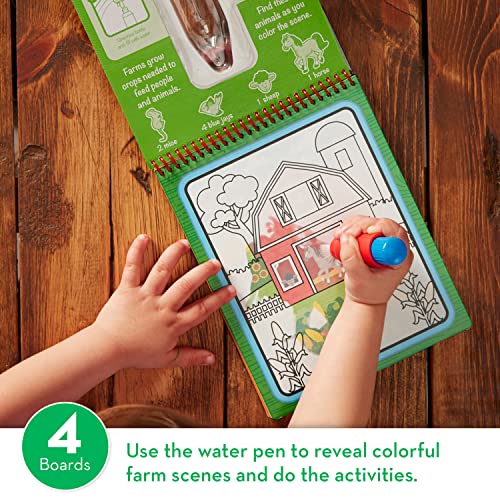 Melissa & Doug Water Wow! On The Farm - Stocking Stuffers, Children's Paint , Activity Books For Toddlers And Kids Ages 3+