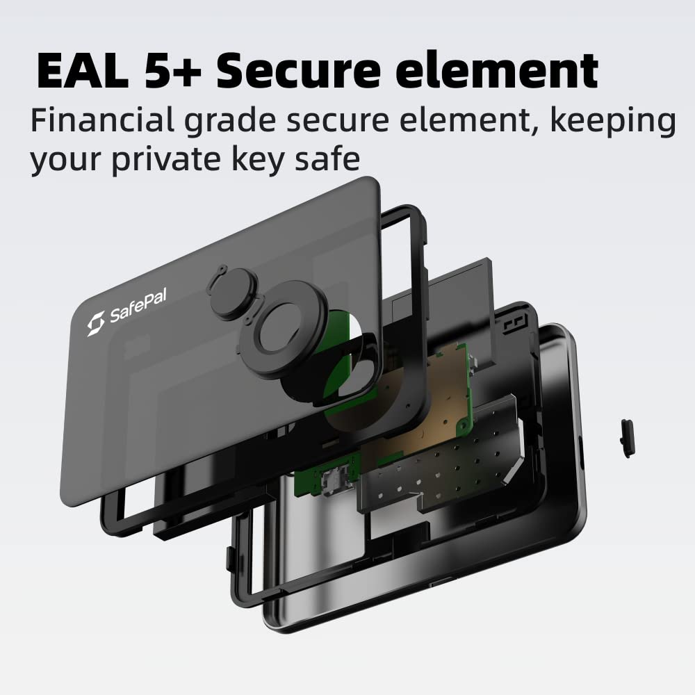 SafePal S1, Cryptocurrency Hardware Wallet, Cold Storage for Bitcoin, Ethereum and More Tokens, Securely Stores Private Keys, Seeds & Crypto Assets