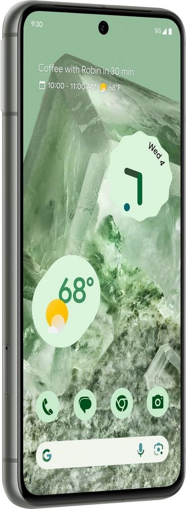 Google Pixel 8 5G,US Version, 256 GB Hazel - Unlocked (Renewed)