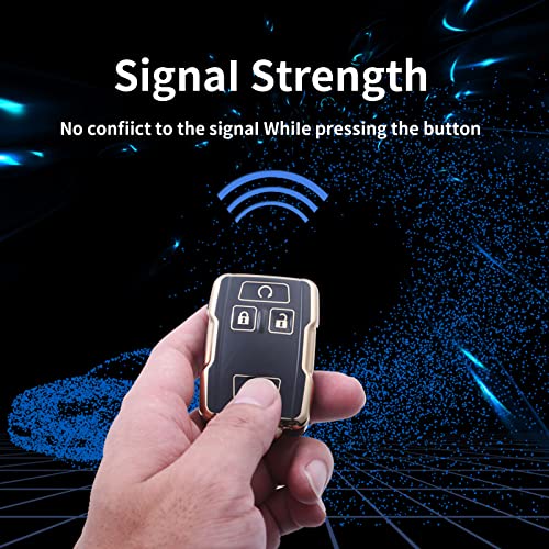 LCXJMWKL for Chevrolet/GMC Key Fob Cover, Compatible with Chevy Silverado Colorado/GMC Sierra and Suburban Tahoe