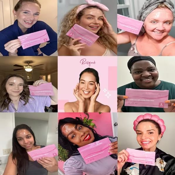 Forehead Wrinkle Patches Reusable | Forehead Wrinkles Treatment | Patches For Wrinkles | Non Invasive Reusable Wrinkle Smoothers | Works Great with an Eye Wrinkle Patches Kit and Face Tape | 2 Patches