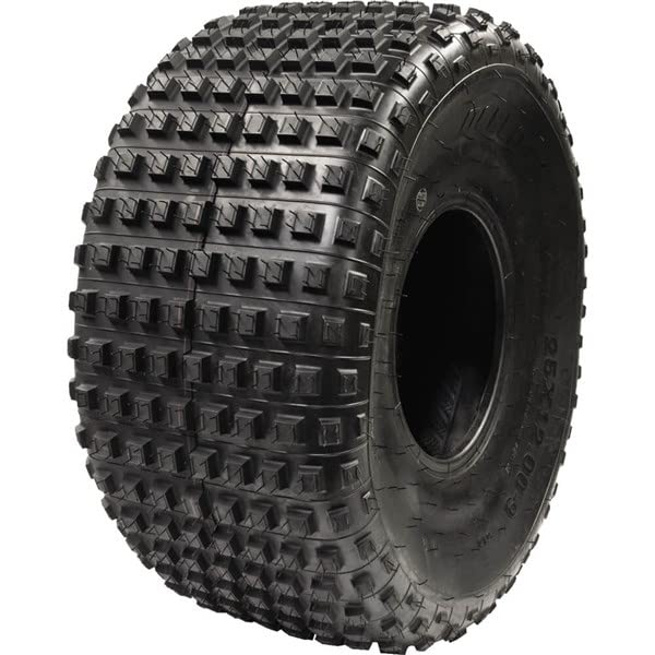 Ocelot 25x12x9 ATV/UTV Tire with Non-Directional Tread, Self-Cleaning Lug Design, Great Flotation - 25-Inch