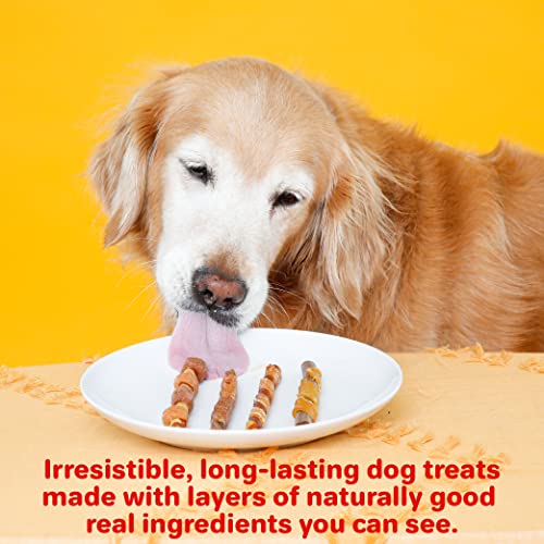 Hartz Oinkies Tender Bullies with Real Chicken Breast & Real Beef Bully Stick Flavor, Highly Digestible and Rawhide-Free, 20 Count