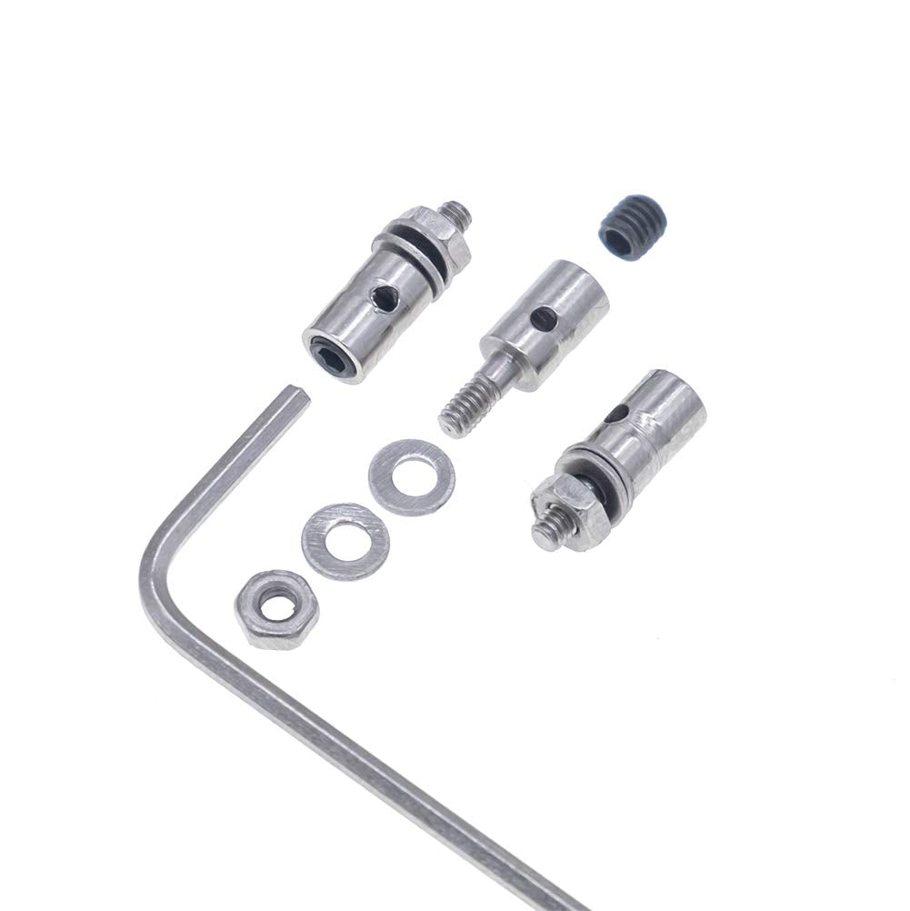 20pcs Adjustable Pushrod Connector Linkage Stopper&Φ1.2mm x L190mm (7.5 inch) Steel Z Push Rods Parts w/Storage Box for RC Airplane Plane Boat Replacement