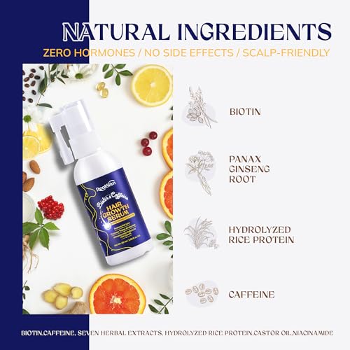RootStim Hair Growth Serum for Men, Rice Water & Biotin, Hair Care Spray for Thicker, Longer, Fuller Hair