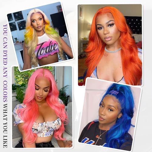 SEMANK 613 13x6 Lace Front Wig Human Hair 42 Inch Blonde Wig Human Hair 180% Density Body Wave Lace Front Wigs Human Hair Pre Plucked 613 Lace Front Wig Human Hair Blonde HD Lace Frontal Wig