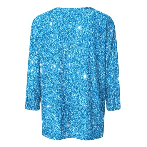 Amazon Haul Items Under 20,Best Valentine Gifts for Ladys,Sequin Tops for Women 3/4 Sleeve,Womens Petite Sweaters Clearance,Womens Sequined Tops,Best Papa Gifts,Shirts Women,Pallet Liquidation+Sale