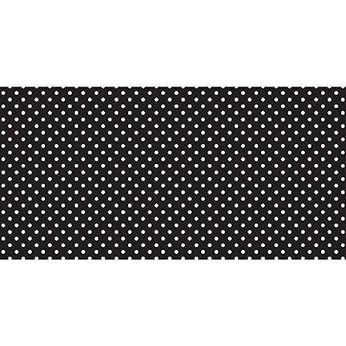 Fadeless Bulletin Board Paper, Fade-Resistant Paper for Classroom Decor, 48” x 50’, Classic Dots-Black & White, 1 Roll