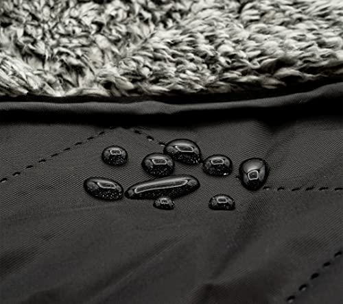 Sherpa Waterproof Outdoor Blanket. Large Sherpa Camping & Stadium Blanket for Cold Weather. Perfect for Picnic, Sports, Concerts, Outdoors, Boat. Windproof, Extra Warm, Machine Washable.