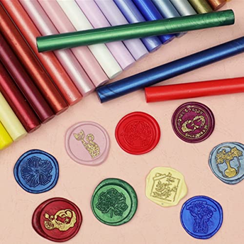Black Wax Sealing Sticks for Wax Seal Stamp, ONWINPOR 8PCS Wax Seal Sticks for 0.43’’ Glue Gun, Great for Wedding Invitations, Wine Packages, Cards Envelopes, Gift Wrapping (Black)