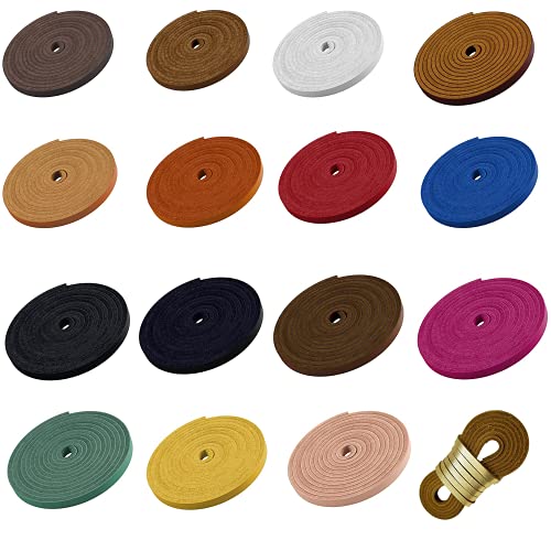 TOFL Leather Straps | 2 Pieces | 72 Inches Long | 1/4 Inch Wide | 1/8 Inch Thick | Baseball and Softball Mitt and Glove Lace, Jewelry, Hanging Pictures, Shelves, Decorating Furniture | Smokey Gray