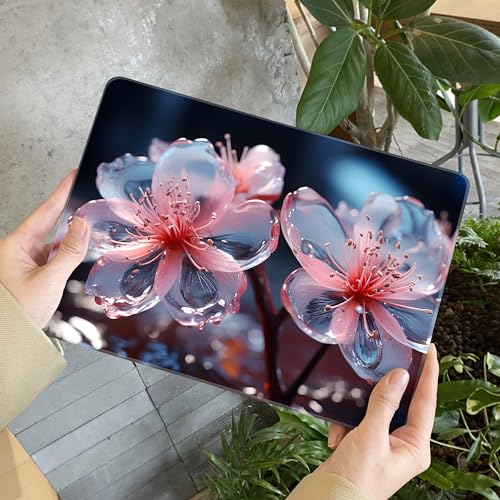 Yebiseven for MacBook Air 13.6 inch M3/M2 Case 2024 2022 Released A3113/A2681, Laptop Hard Shell Case with Keyboard Cover & Screen Protector & OTG Adapter & 2 Webcam Covers, Pastel Marble