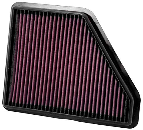 K&N Engine Air Filter: Reusable, Clean Every 75,000 Miles, Washable, Premium, Replacement Car Air Filter: Compatible with 2010-2017 Chevy/GMC (Equinox, Terrain), 33-2439