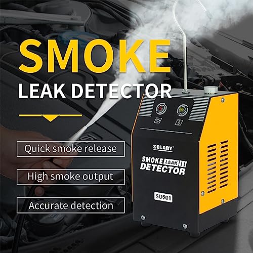 Solary Automotive Smoke Machine Leak Detector - 12V DC EVAP Vacuum Diagnostic Tester for Pipe System