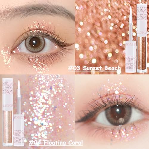 SUSIKEKI Black Grey Smokey Liquid Eyeshadow Kit for Halloween Goth Makeup, Smoky Silver Gray White Eye Shadows for Bold Dark Gothic Makeup Looks, Matte Shimmer Long-Lasting Eye Makeup Set (9 Colors)