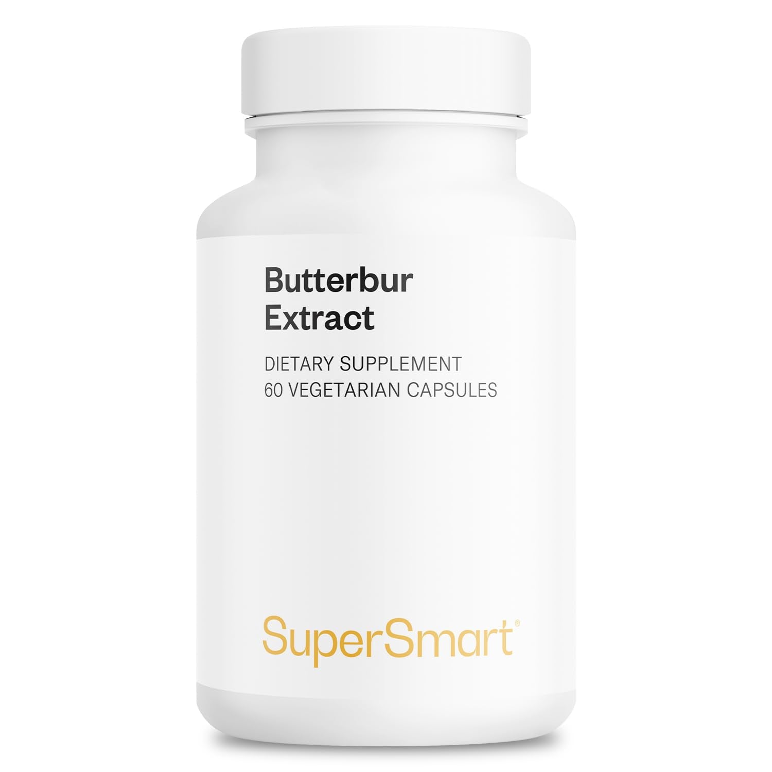 Supersmart - Butterbur Extract (High Potency) - 15% Sesquiterpenes - Natural Herb Supplement | Non-GMO & Gluten Free - 60 Vegetarian Capsules