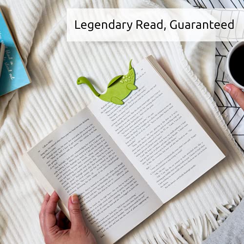 OTOTO Nessie Tale Book Mark - Green Pagekeeper Bookmark - Unique Gifts for Readers, Women & Men, Book Markers - Pretty Bookmarks Lightweight Plastic Manga Bookmark for Girls, Boys, Kids