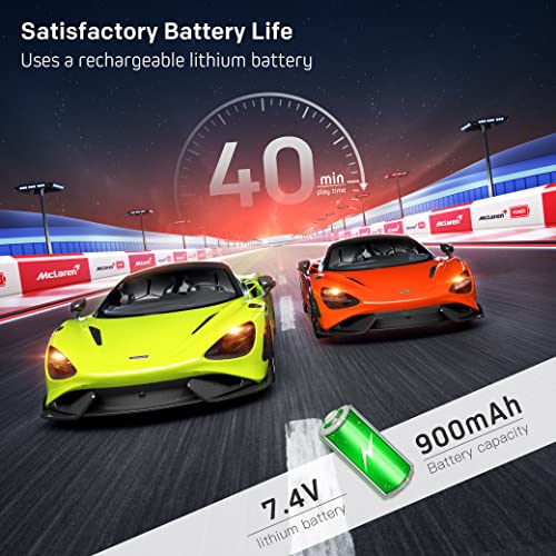 MIEBELY Remote Control Car, McLaren Rc Cars Officially Licensed 1/12 Scale 7.4V 900mAh Toy Car with 12km/h Fast Model Car Headlight for Adults Kids Boys Age 6-12 Year Birthday Ideas Gift Green