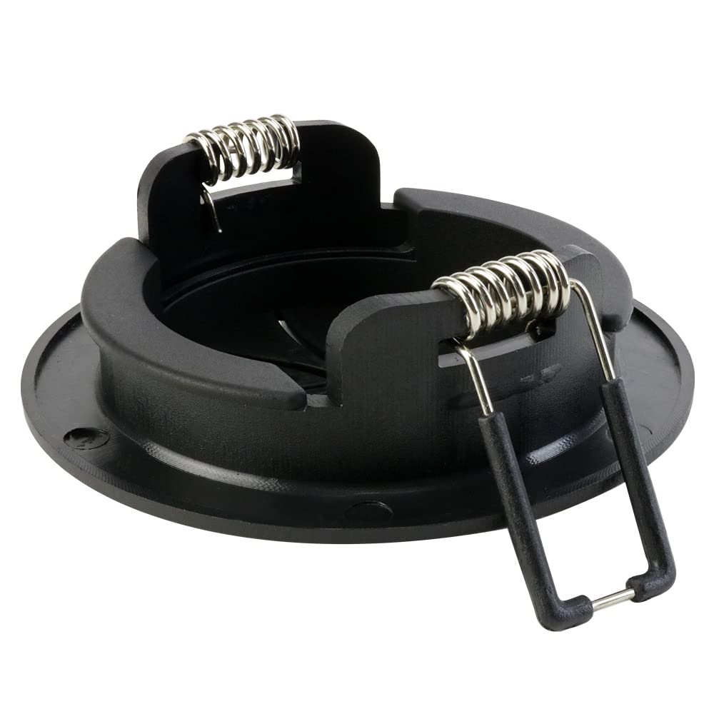 Construct Pro Speedy Spring-Lock Cable Pass Through Port | 2 inch Diameter | Black CON6061SPZ