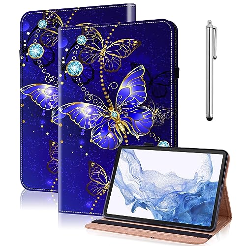 VODEFOX Case for Samsung Galaxy Tab A 9.7 Inch (SM-T550 T555 SM-P550 P555),PU Leather Folio Flip Stand Shockproof Smart Case with Elastic Band for Galaxy Tab A 9.7 inch Tablet - Starry Sky