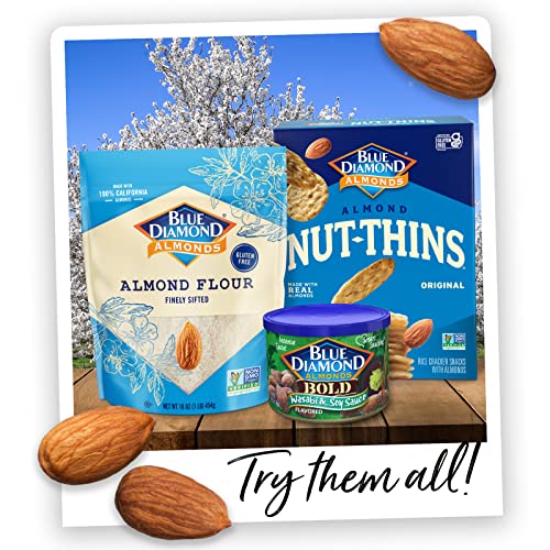 Blue Diamond Gluten Free Almond Nut-Thins Cracker Crisps, Cheddar Cheese, 4.25 Ounce