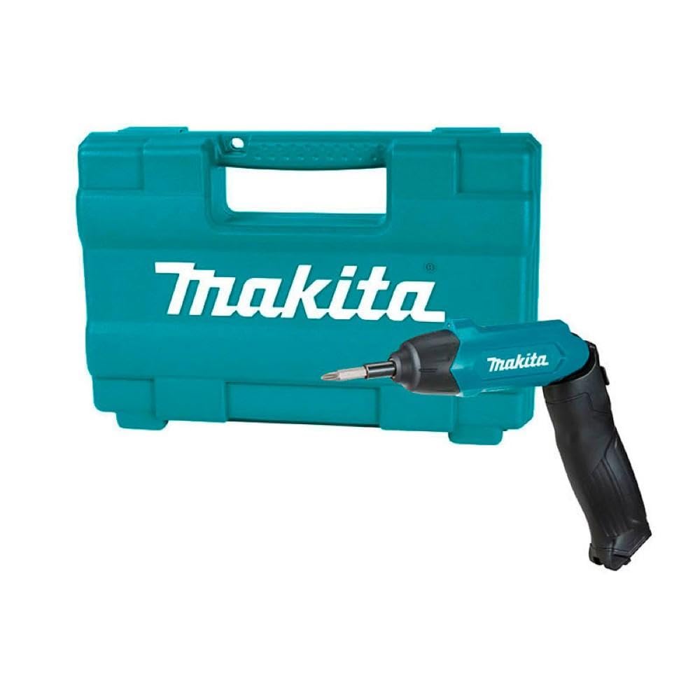 Makita DF001DW 3.6V Lithium-Ion 1/4" Hex Screwdriver Kit, Teal, 3.6V