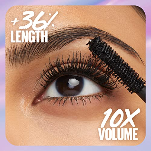 Maybelline The Falsies Surreal Extensions Washable Mascara, Volumizing, Lengthening Mascara Make Up, Blackest Black, 1 Count