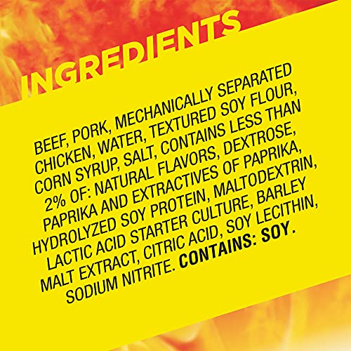 Slim Jim Smoked Meat Sticks, Original Flavor, 2g Protein Per Stick, Snack Size, Lunchbox Snack, 0.44 oz. (100 Count)