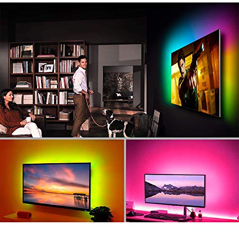 50FT Smart LED Strip Lights, Sync to Music with 40 Key Remote Controller，Lighting Strips with App Control LED Lights for Bedroom,Christmas Lights decration (Multi-Colored, 50FT)