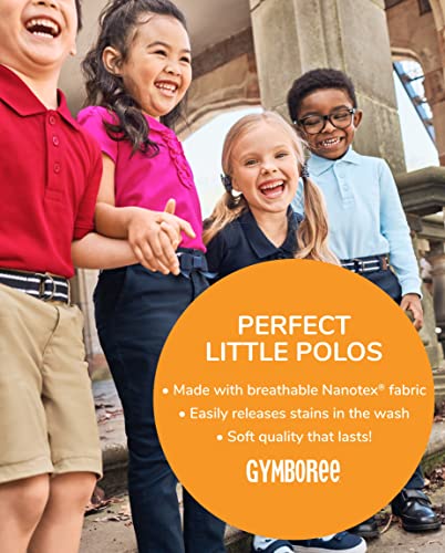 Gymboree,Boys,and Toddler Long Sleeve Polo Shirt,Cloudless 3-Pack,3 Years