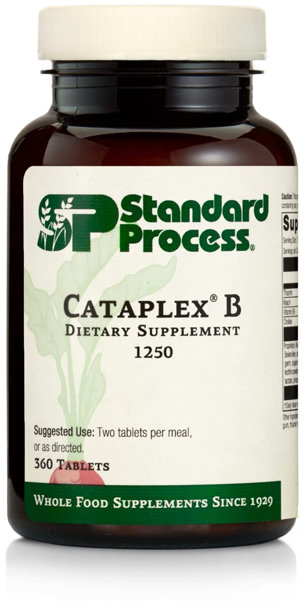 Standard Process Cataplex B - Whole Food Formula with Niacin, Vitamin B6, Thiamine, and Inositol for Heart Health, Metabolism, and Cholesterol Maintenance - 360 Tablets