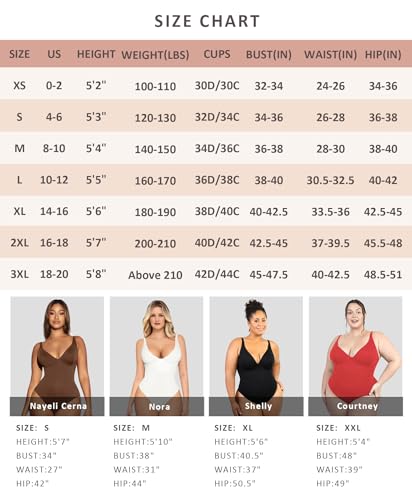 FeelinGirl White Body Suits Women Tummy Control Thong Shapeweawr Bodysuit