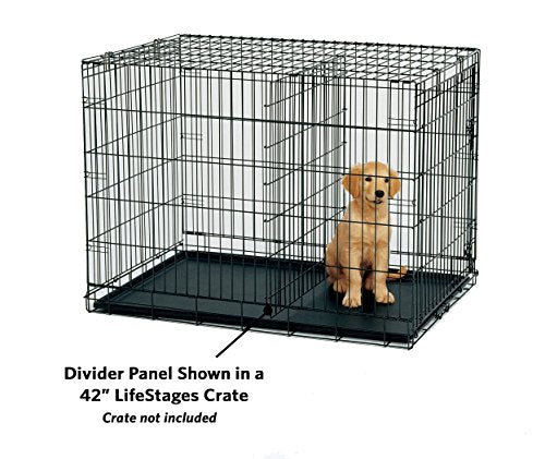 MidWest Homes for Pets Dog Crate Replacement Divider Panel FFits models 1542, 1542DD, 1542U, 1542DDU, 1642, 1642DD, 1642U, 1642DDU, 742UP, 1942, B42, B42DD; 08DP; Black