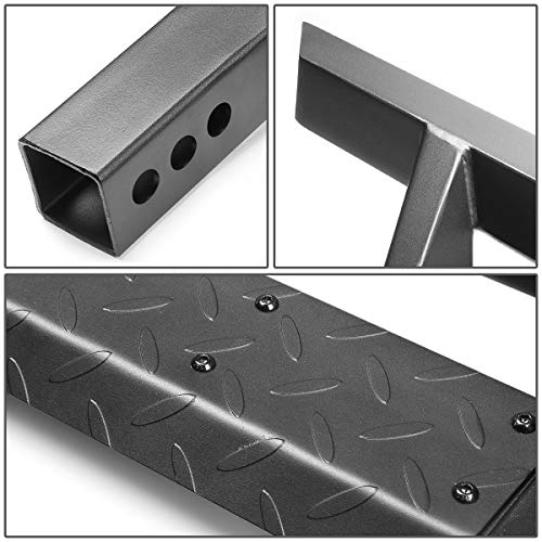 DNA Motoring HITST-2-333-BK-T1 2" Receiver Trailer Towing Hitch Step Bar w/LED Brake Light,Black