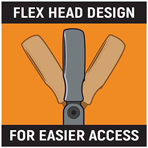 GEARWRENCH GearBox 12 Pt. XL Flex Head Double Box Ratcheting Wrench, 21mm - 86021 , Black