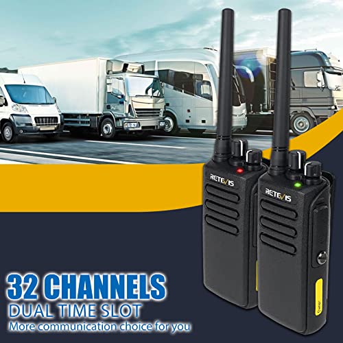 Retevis RT81V Digital Walkie Talkie,2 Meter Radio,Waterproof Two Way Radios Long Range,Dual Time Slot,Heavy Duty 2 Way Radio for Rural Area (2 Pack)
