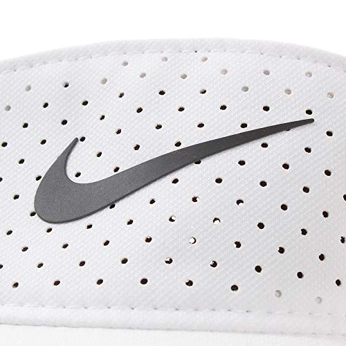 Nike Women's Aerobill Visor, White/Black, Misc