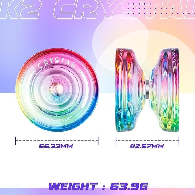 MAGICYOYO Dual Purpose Yoyos - N11 Professional Unresponsive Yoyo and K2 Responsive Yoyo, Black Golden Alloy YoYo & Blue Pink Yellow Plastic Yoyo with 2 Bags,12 Yoyo Strings, Responsive Bearings Kit