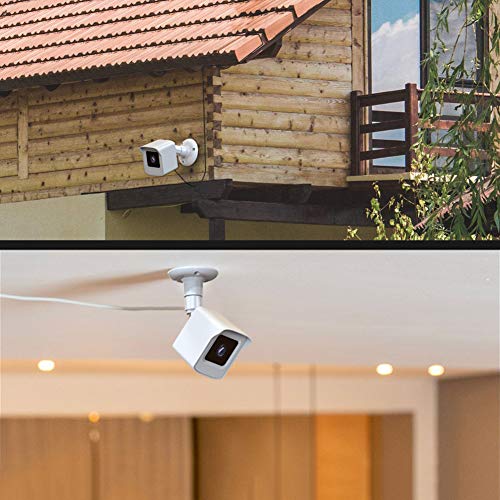 PEF Mount for All-New Wyze Cam V3 and V4, Weatherproof Protective Cover and 360 Degree Adjustable Wall Mount Solid Housing for Wyze V3 and V4 Outdoor Indoor Smart Home Camera System (White, 1 Pack)