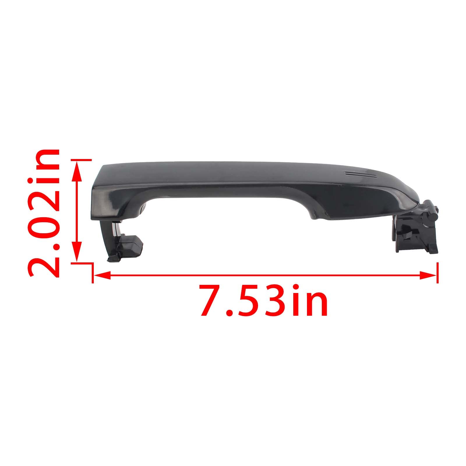 MOTOALL Exterior Door Handle Black Front Driver and Passenger Side for Toyota Camry 2012-2017